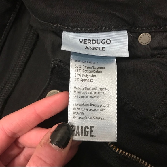 Paige Verdugo Ankle Jeans in black distressed - Picture 5 of 9